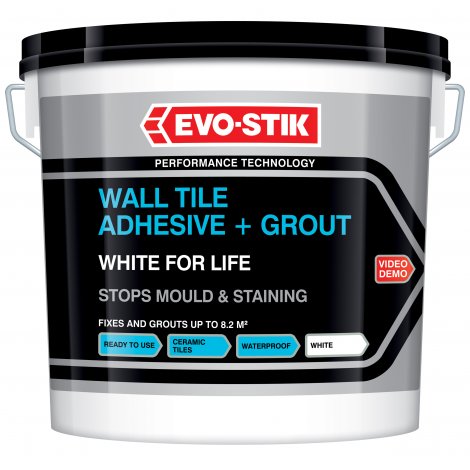 Wall Tile Adhesive & Grout White for Life